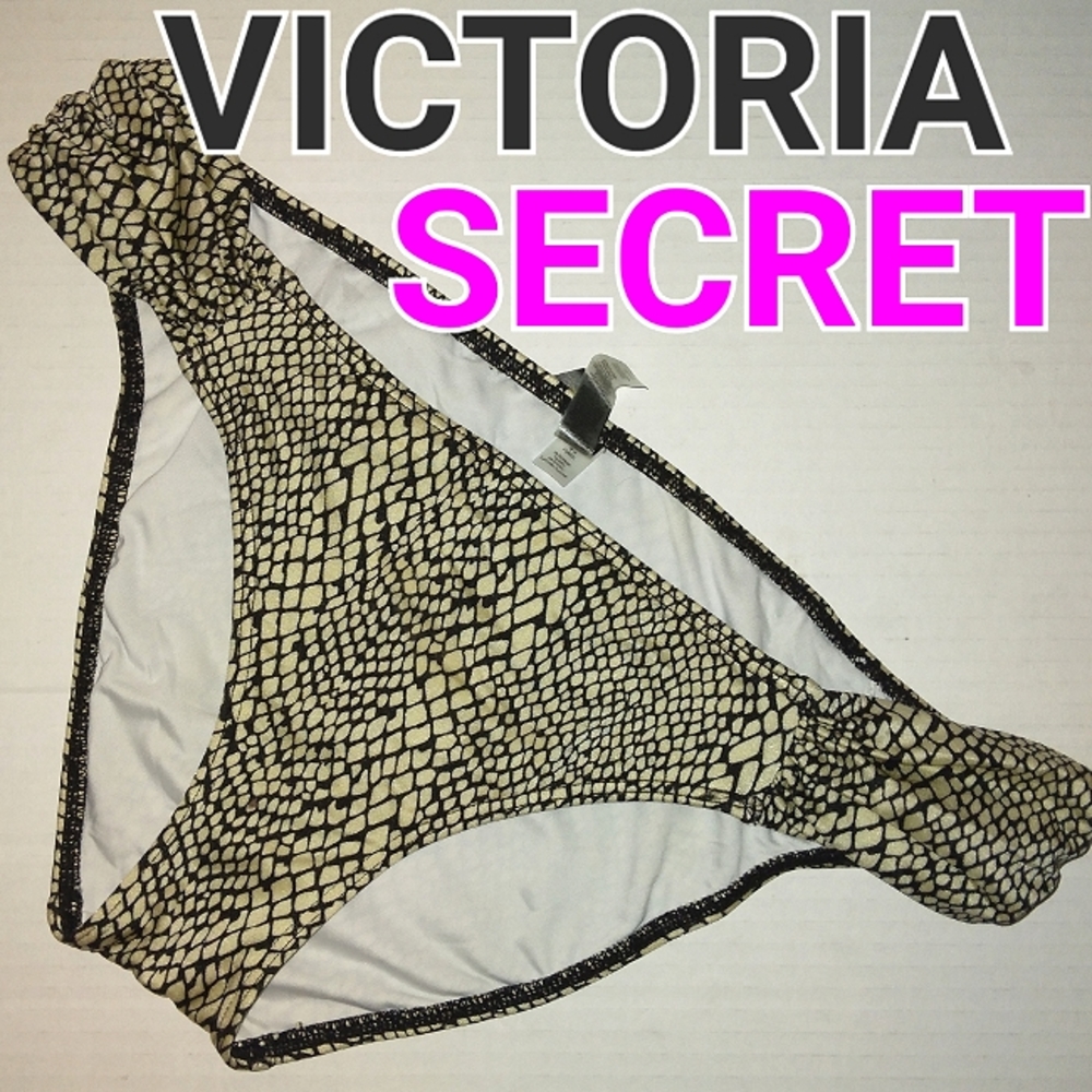 EUC☆VICTORIA'S SECRET☆Python Print Bikini Bottom☆Medium☆